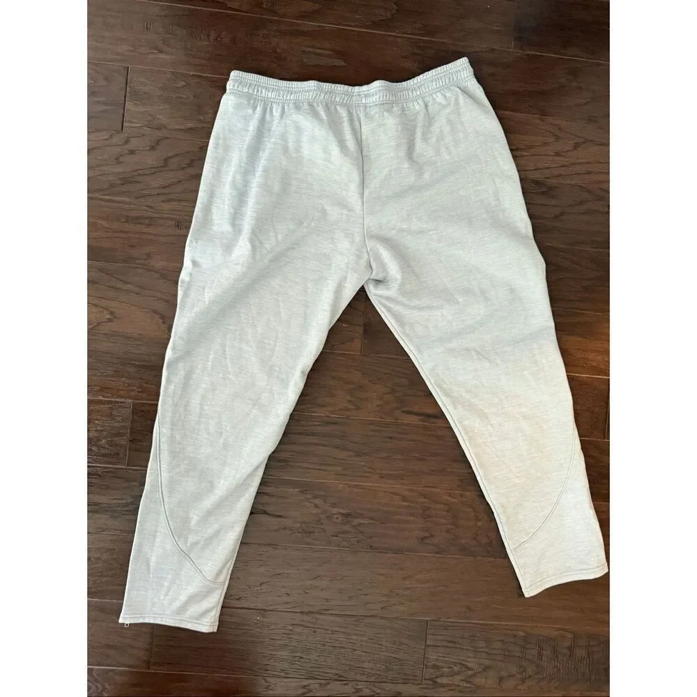 NEW Under Armour White Gray Zip Ankle Joggers XXL